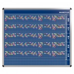 Personal-Raum-Plan, 10 Stunden, 63 Spalten, 103x137 cm, 